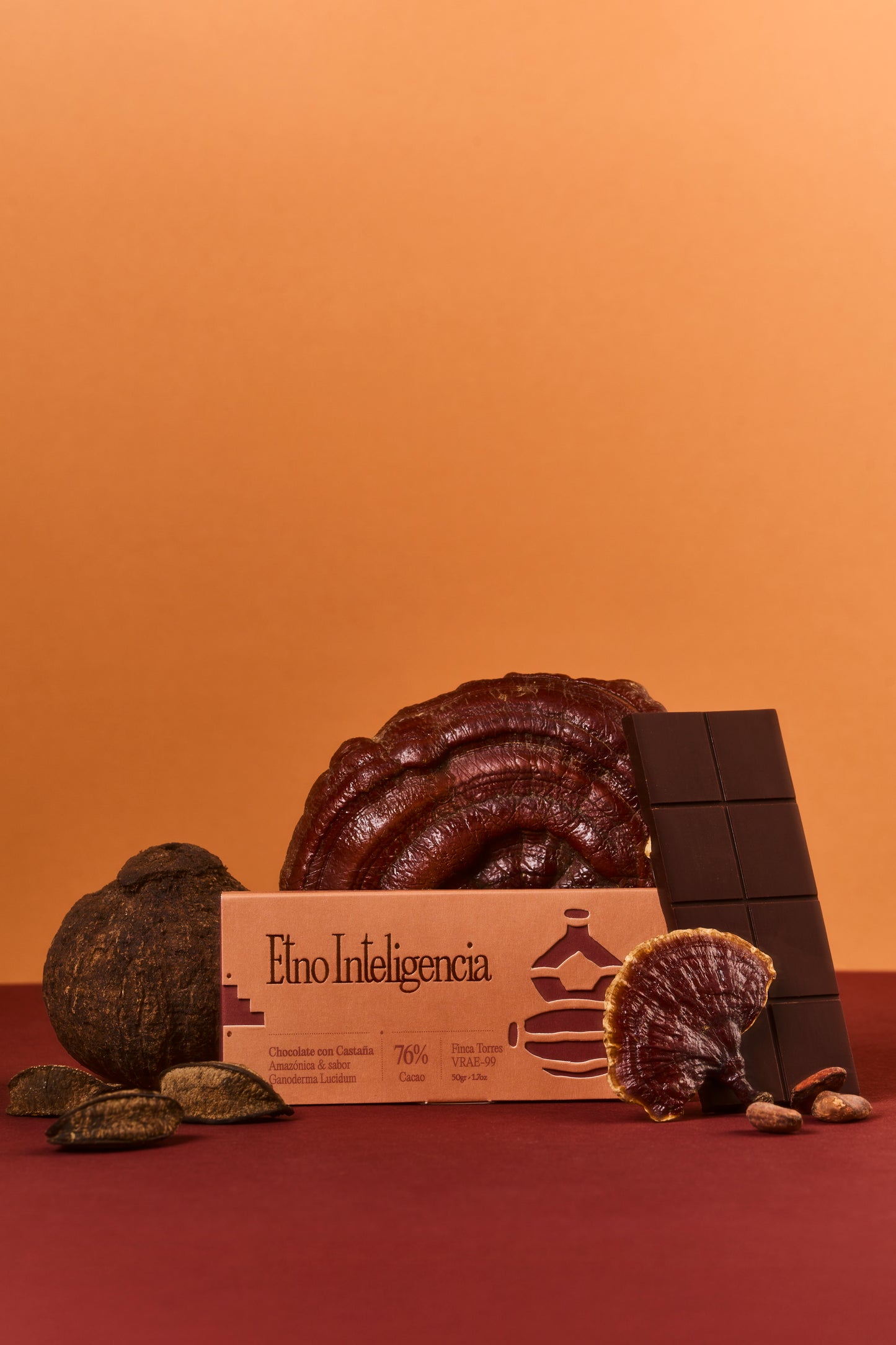 Chocolate 76% Finca Torres - Amazonian Chestnut and Reishi mushroom
