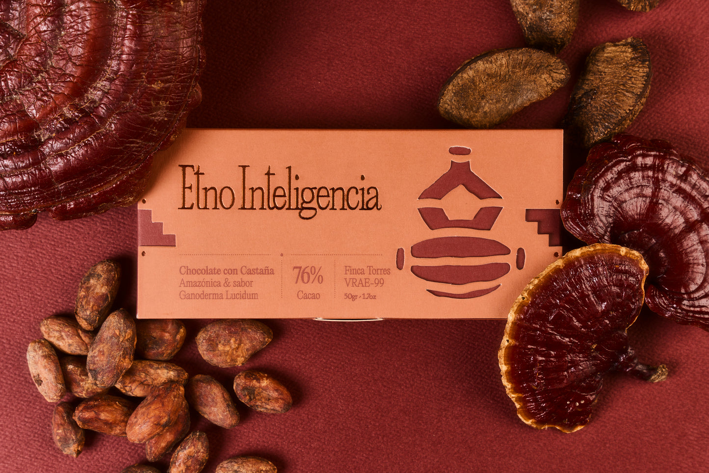 Chocolate 76% Finca Torres - Amazonian Chestnut and Reishi mushroom