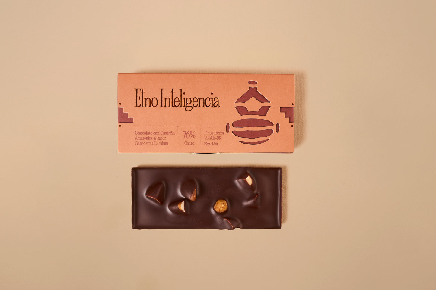 Chocolate 76% Finca Torres - Amazonian Chestnut and Reishi mushroom